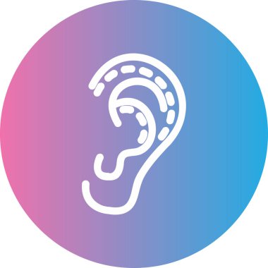 vektör illüstrasyonu, kulaklık simgesi