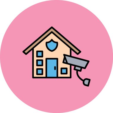 Ev simgesi vektör illüstrasyonu