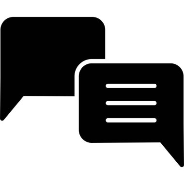 Konuş. Web simgesi basit illüstrasyon