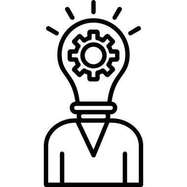 yaratıcı fikir simgesi, vektör illüstrasyonu