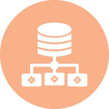 Sunucu. Web simgesi basit illüstrasyon