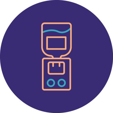 Pil. Web simgesi basit illüstrasyon