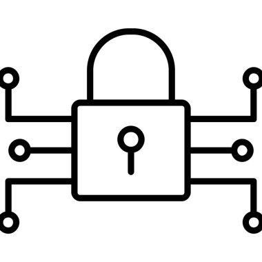 ikon vektör illüstrasyonunu kilitle