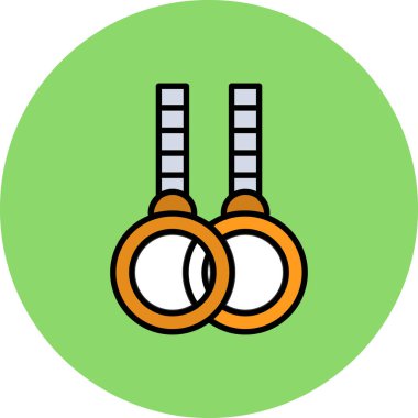 Bir ip simgesinin vektör illüstrasyonu