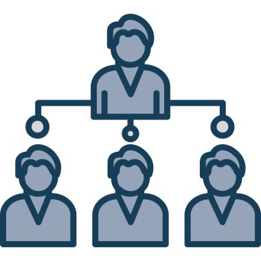 İş dünyası takım ikonu. Web için iş takımı vektör simgelerinin basit illüstrasyonu