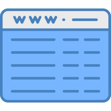 tarayıcı web simgesi, basit vektör illüstrasyonu