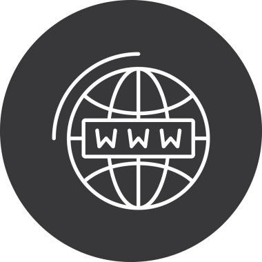 Moda tarzı izole edilmiş arkaplanda dünya küresel simgesi