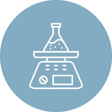 Laboratuvar simgesinin vektör illüstrasyonu