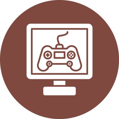 Bilgisayar oyununun vektör illüstrasyonu