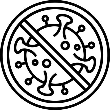 Virüs virüs bakteri simgesi