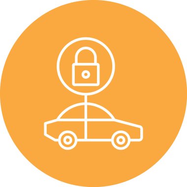 araba simgesi vektör illüstrasyonu