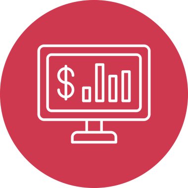 İş ve finans ikonu parasının vektör illüstrasyonu