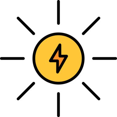 Resim güneş simgesi, modern biçim