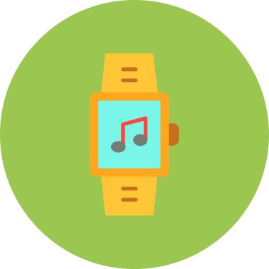 akıllı saat simgesi, düz tasarım biçimi