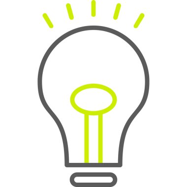 Ampul. Web simgesi basit illüstrasyon