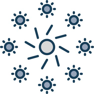 Bir kar tanesinin vektör çizimi