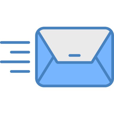 e-posta zarfı simge vektör çizimi tasarımı