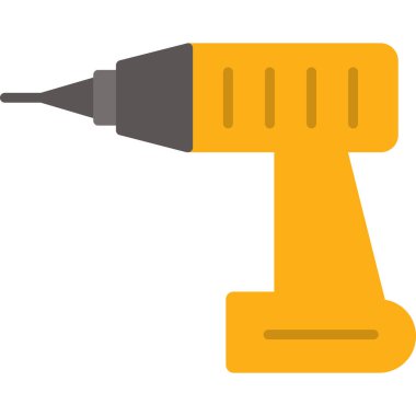 Matkap düz vektör simgesi