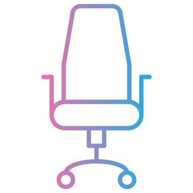 Bir sandalyenin vektör illüstrasyonu