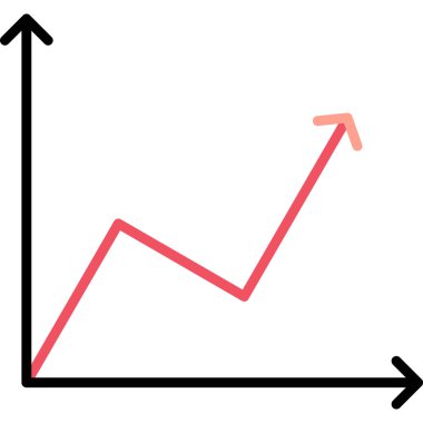 grafik düz çizgi simgesi.