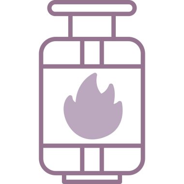 Yangın söndürücüsü. Web simgesi basit illüstrasyon