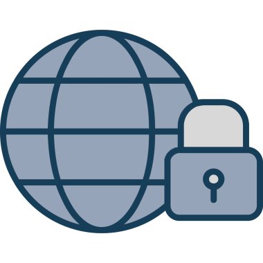 İnternet web renkli vektör simgesi