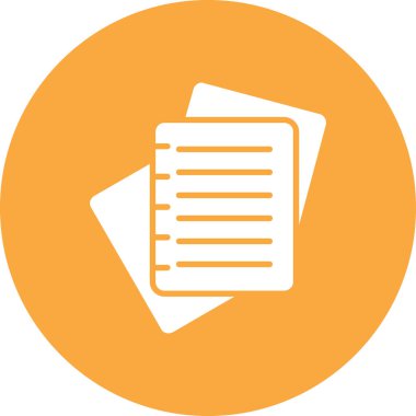 Belge. Web simgesi basit illüstrasyon