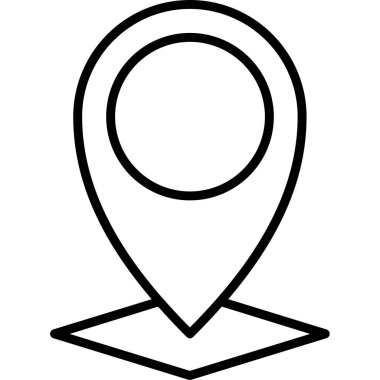 konum haritası simgesi taslak biçimi