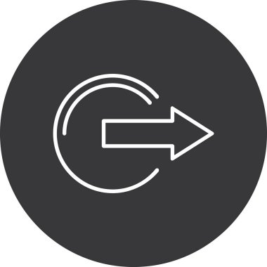 Ok. Web simgesi basit illüstrasyon