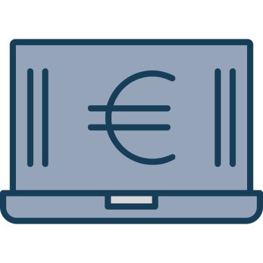 Avro para birimi vektör simgesi