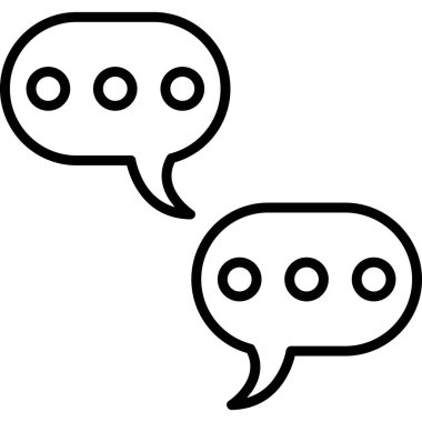 Konuş. Web simgesi basit illüstrasyon