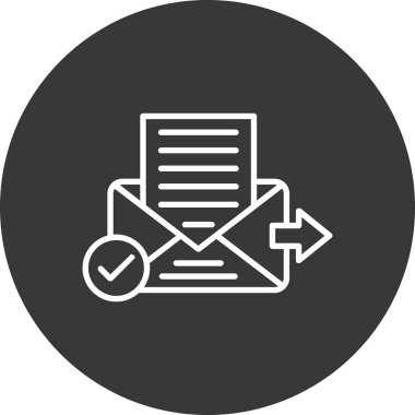 Vektör E- posta simgesi illüstrasyonu