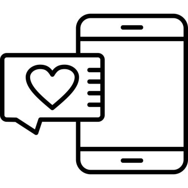 kalp simgesi olan akıllı telefon, özet biçimi