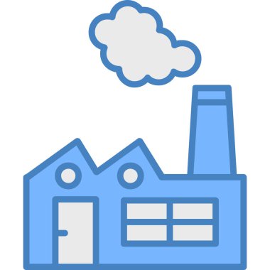 Fabrika. Web simgesi basit tasarım