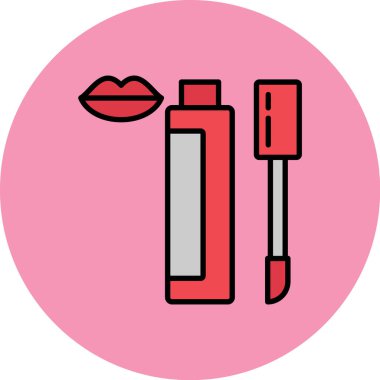 ruj simgesi, modern vektör illüstrasyon tasarımı