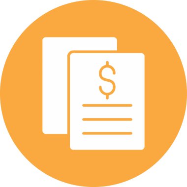 Para düz simgesi, vektör, illüstrasyon