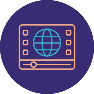 Modern simgenin vektör illüstrasyonu