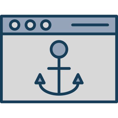 Tekne. Web simgesi basit illüstrasyon