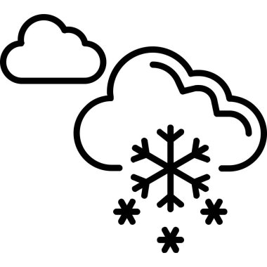 kış hava durumu ikonu, vektör illüstrasyon tasarımı