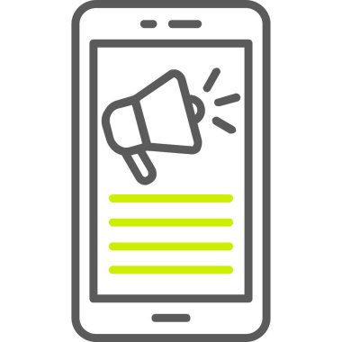 akıllı telefon simgesi vektör illüstrasyonu