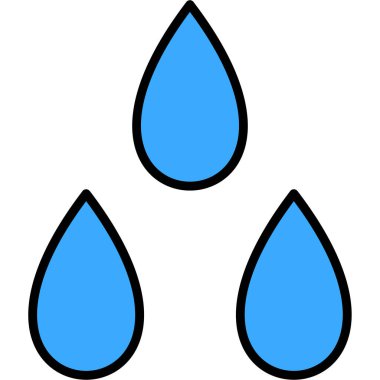 Su damlası. Basit resimleme