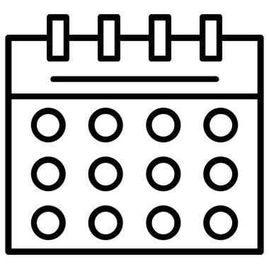 takvim tarihi olay simgesi ana hat biçiminde