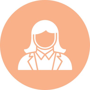 Kadın avatar profil resim simgesi