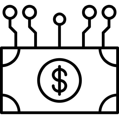 Para için. Web simgesi basit tasarım