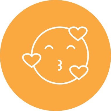 bebek yüzü ikon vektör illüstrasyonu