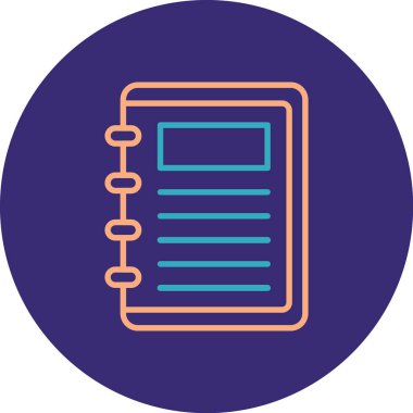 Kitap. Web simgesi basit illüstrasyon