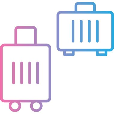 Bagaj simge vektör çizim