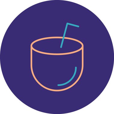 Bir fincan simgesinin vektör illüstrasyonu