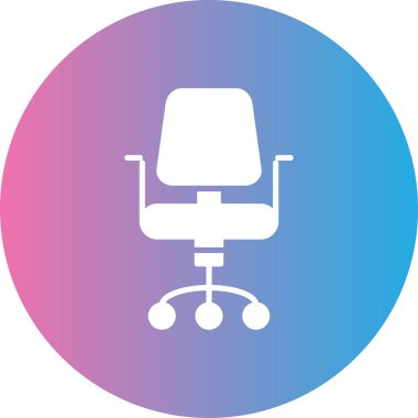 Sandalye. Web simgesi basit illüstrasyon