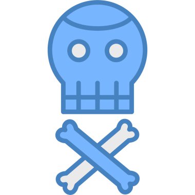 Kurukafa simgesi vektör illüstrasyonu